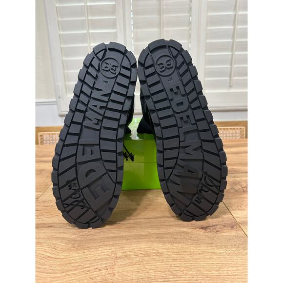 Sam Edelman Olin Lug Sole Bootie Black Nylon Sz 10.5 NIB Stylish Foldover Cuff - Picture 14 of 16